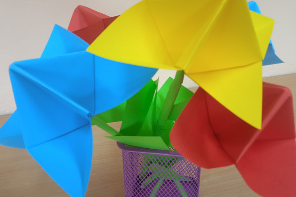Ilustracja do wpisu: Witamy wiosnę – origami w świetlicy